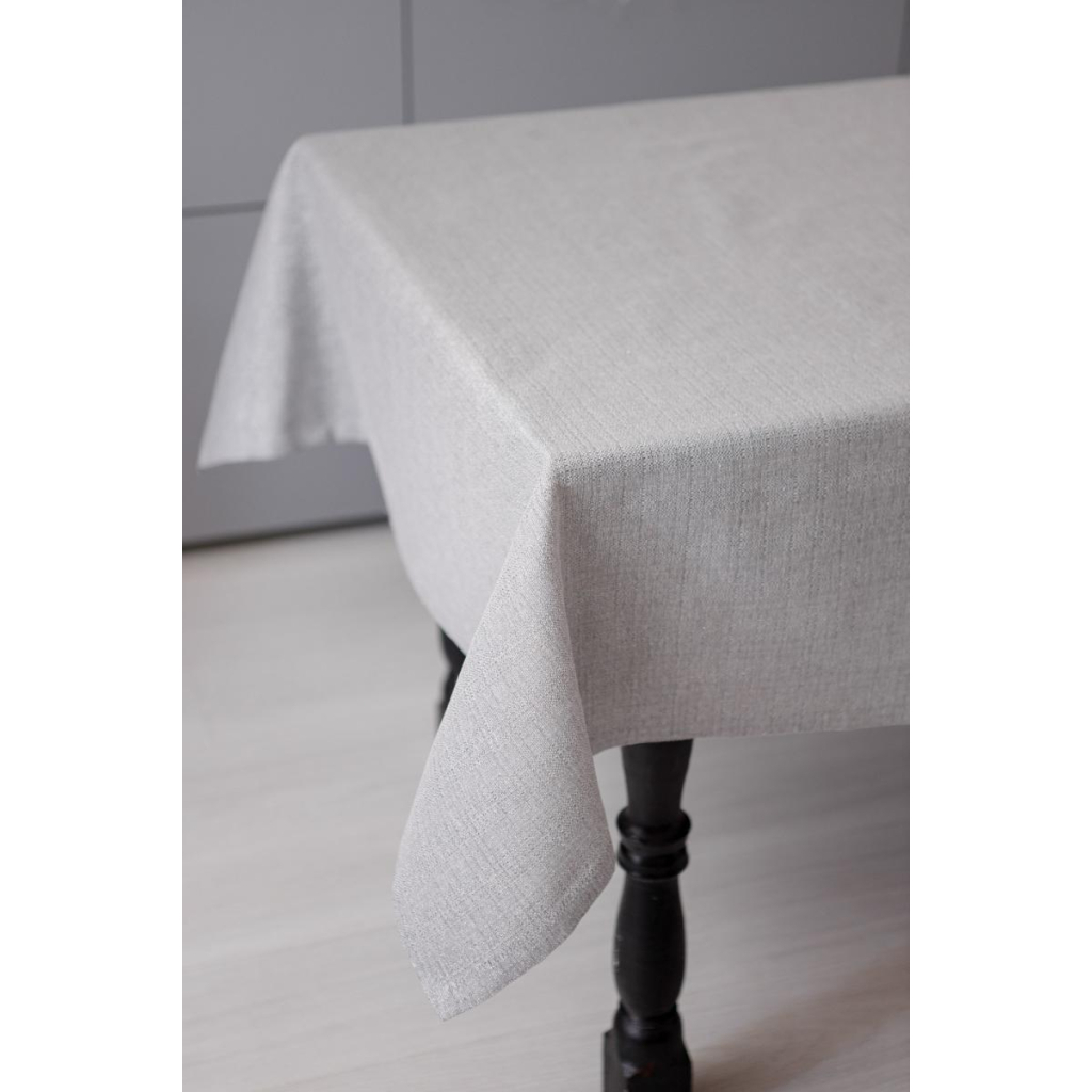 Скатертина Прованс святкова Перлина Silver 132х180 см (037594) - изображение 7