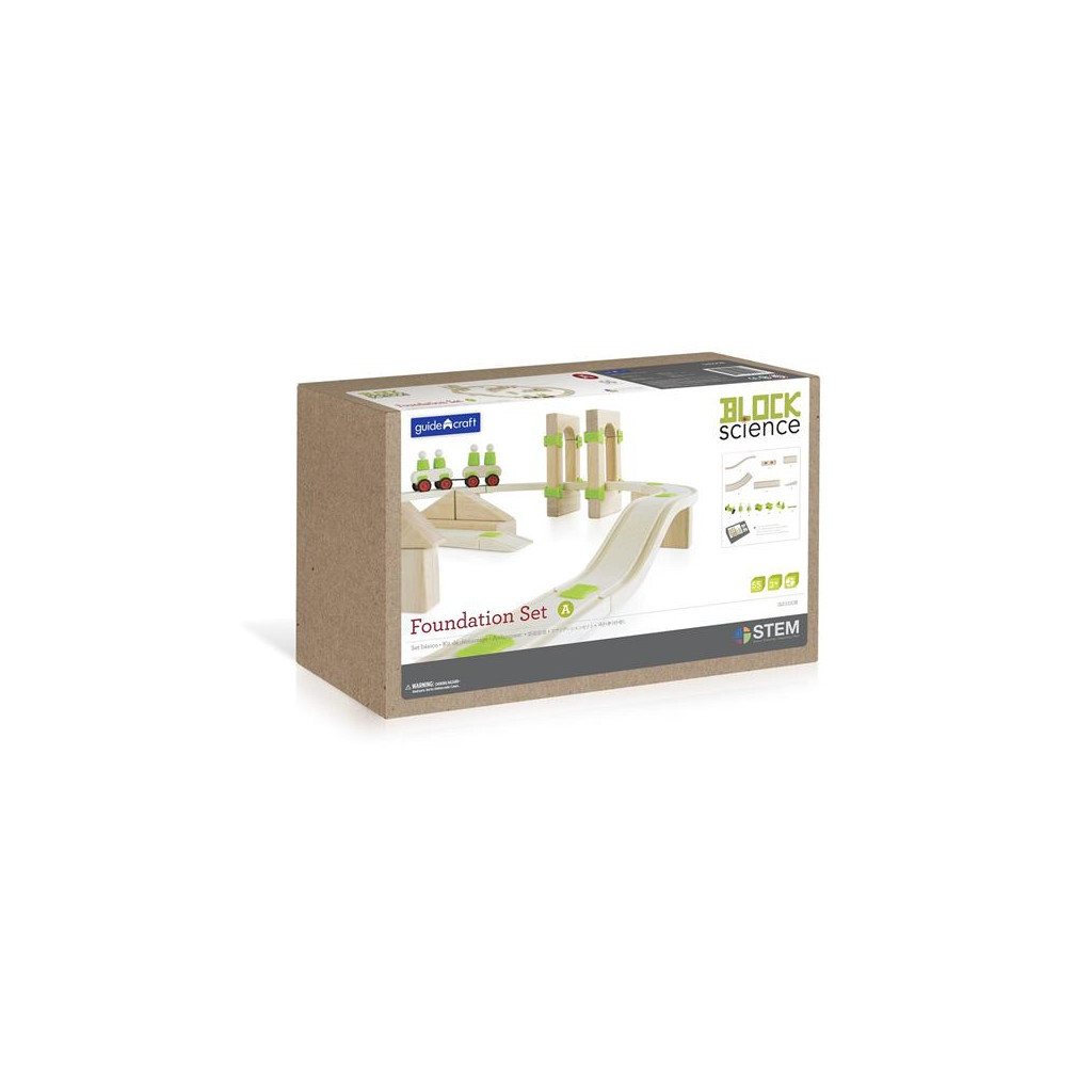 Залізниця Guidecraft Block Science Дорога, 55 деталей (G2100R) - зображення 3