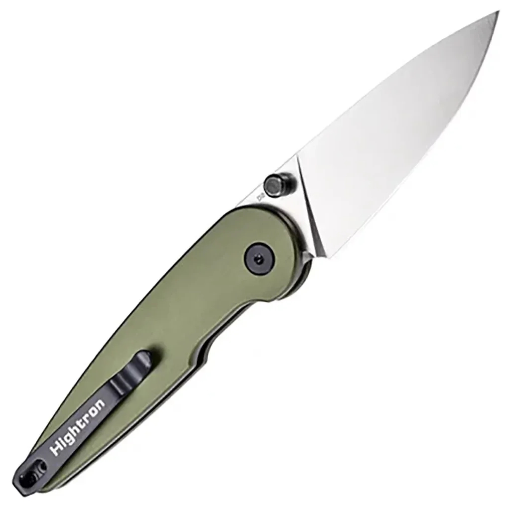 Ніж Hightron Birdidi, D2, алюміній, зелений, сатиновий клинок (HK06GRNS) - зображення 3