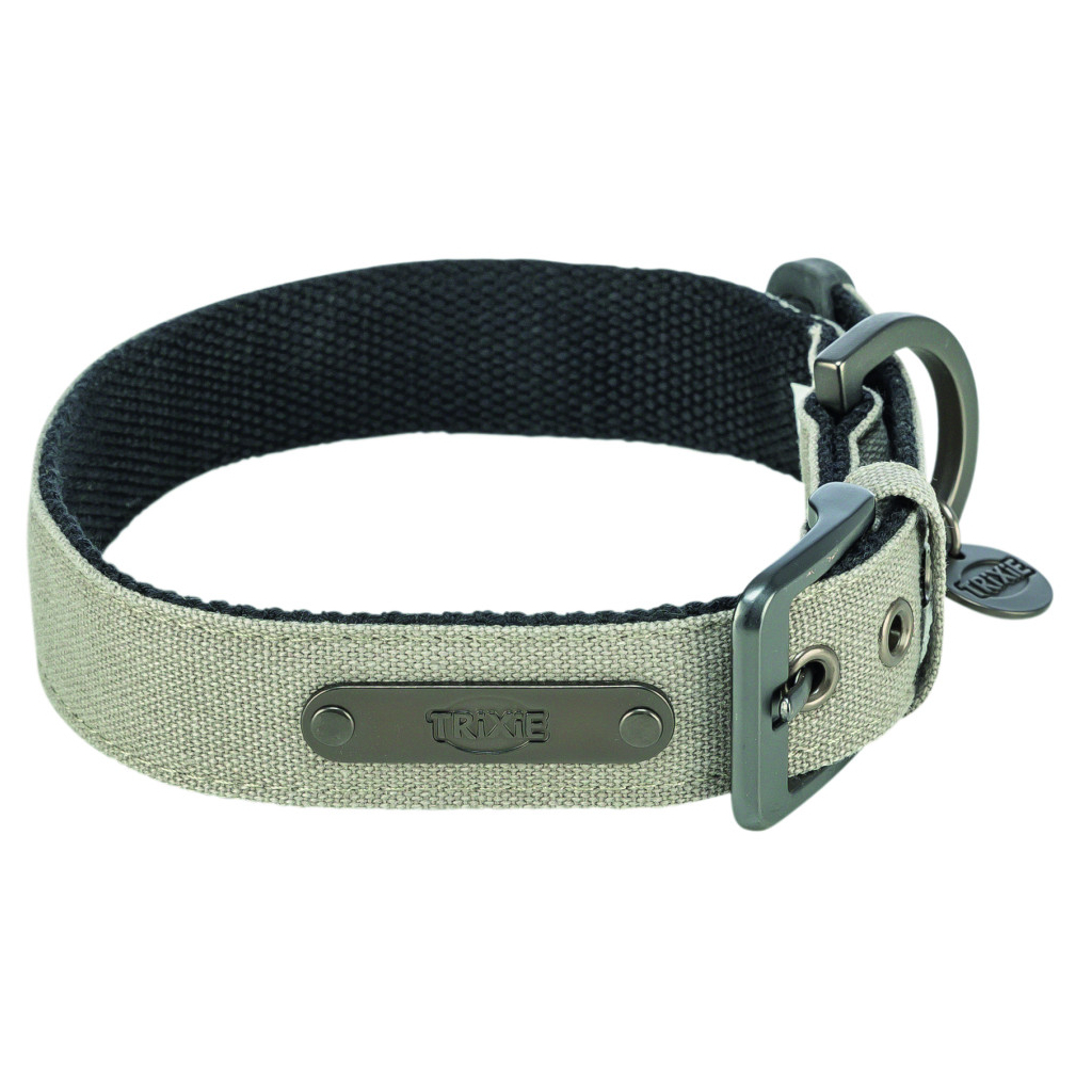 Нашийник для тварин Trixie CityStyle екстраширокий L–XL 50–57 см 35 мм світло-сірий (4053032681958) - зображення 2