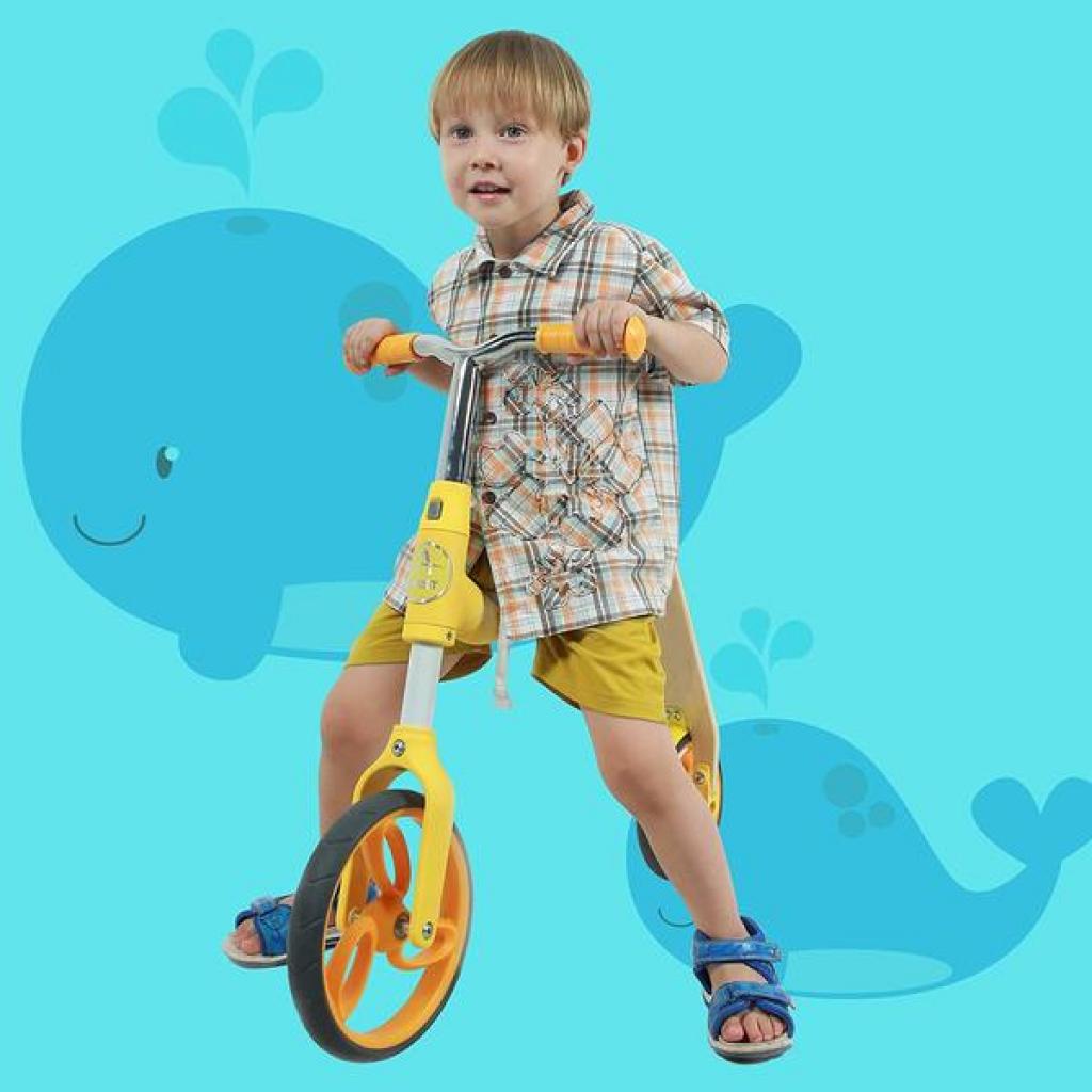 Самокат AEST Біговел Sport B01 Yellow 2 in 1 (B01-Yellow) - зображення 5