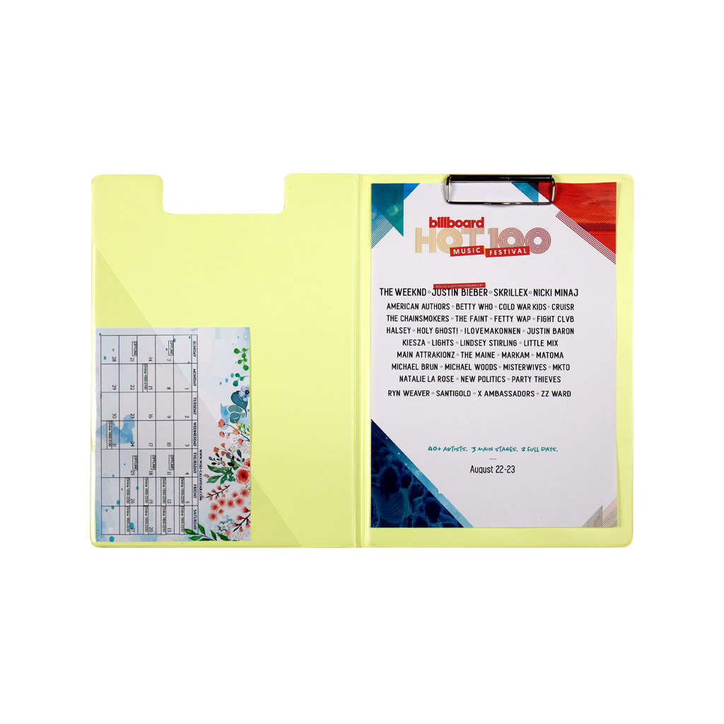 Клипборд-папка Axent Pastelini з металевим кліпом А4 вініл Жовта (2514-26-A) - зображення 2