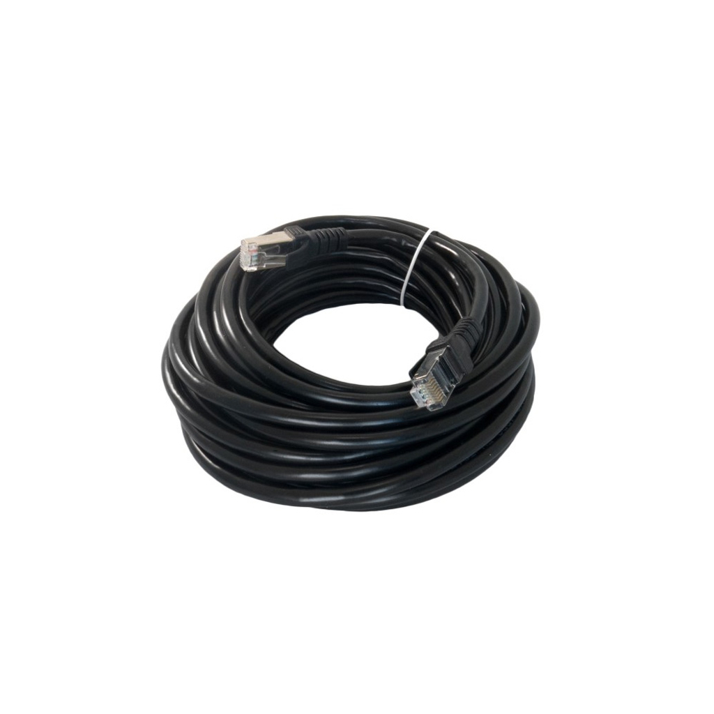 Патч-корд 8м, FTP, Cat. 6, CCA, black Extradigital (KBP1868) - изображение 1