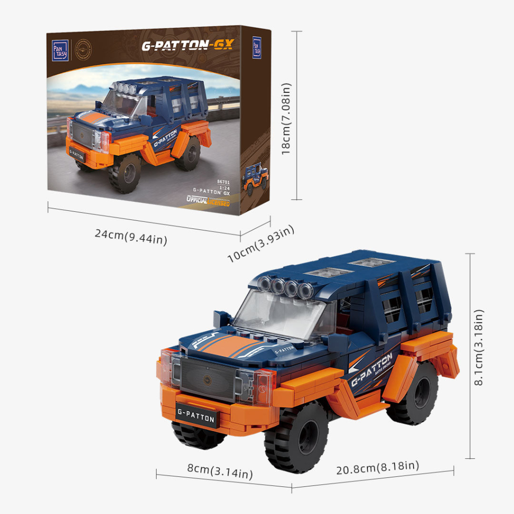 Конструктор Pantasy George Patton G-PATTON ️GX 1:18 помаранчевий (86701) - зображення 4