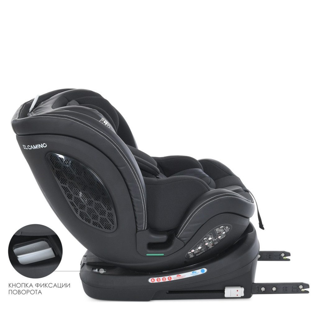 Автокрісло El Camino i-BASE (0-36кг) (ME 1109 jet black) - зображення 4