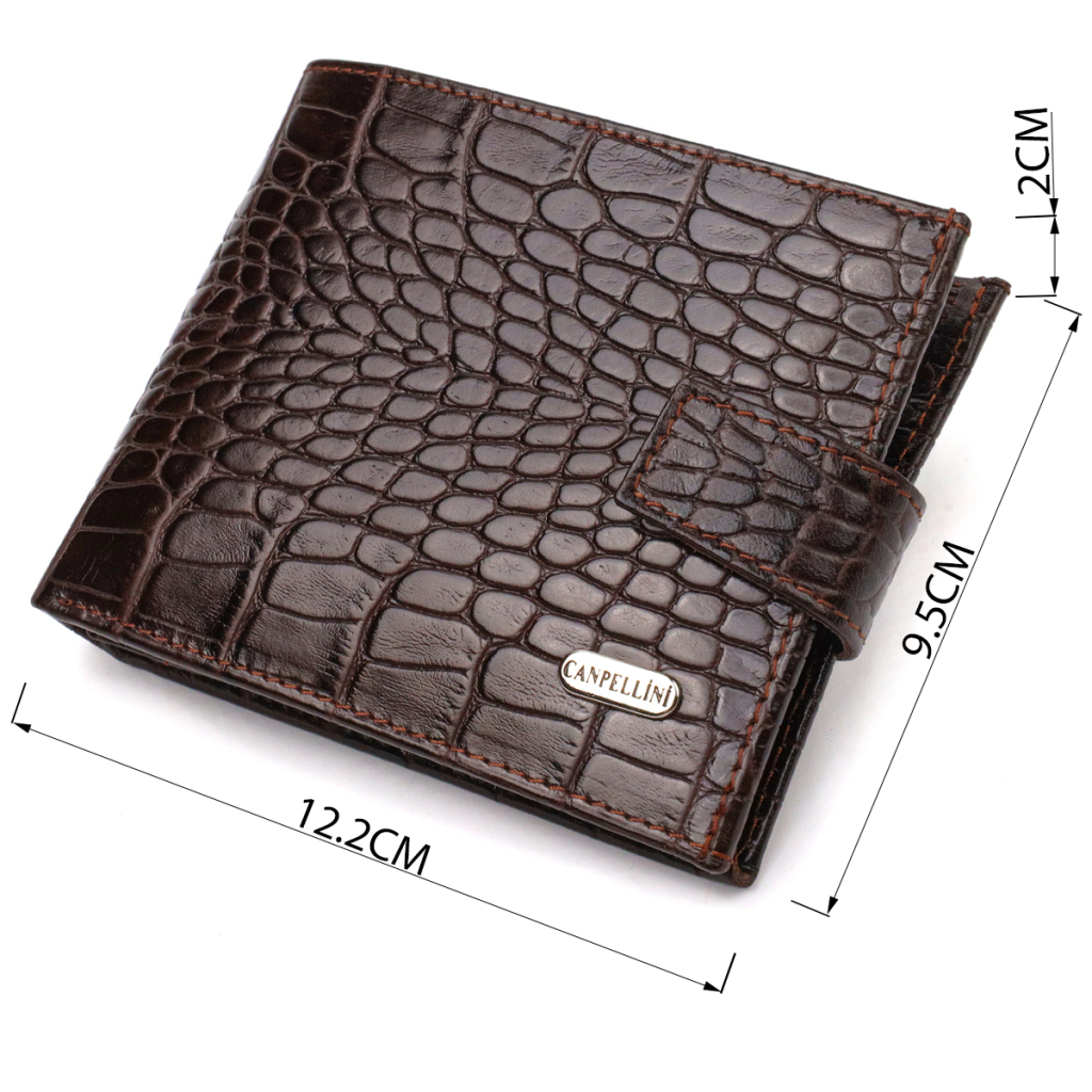 Гаманець Canpellini З натуральної шкіри Коричневий (21788) - зображення 3