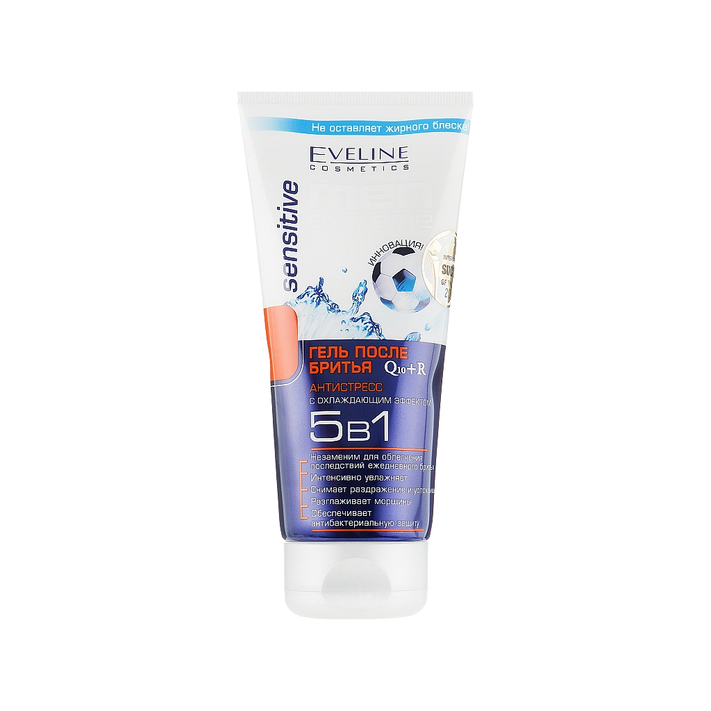 Гель після гоління Eveline Cosmetics Men Extreme Q10+R Sensitive 5 в 1 200 мл (5907609344236) - зображення 1