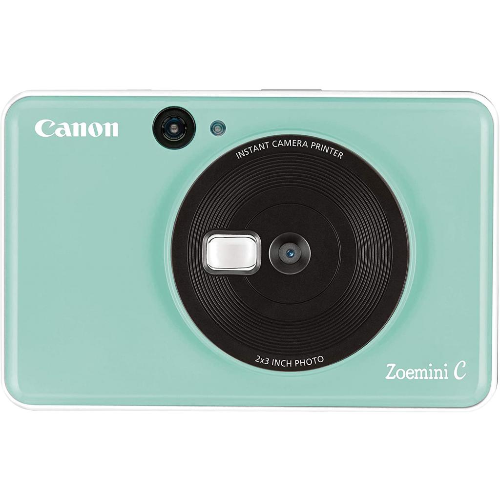 Камера миттєвого друку Canon ZOEMINI C CV123 Mint Green + 30 Zink PhotoPaper (3884C032) - зображення 1
