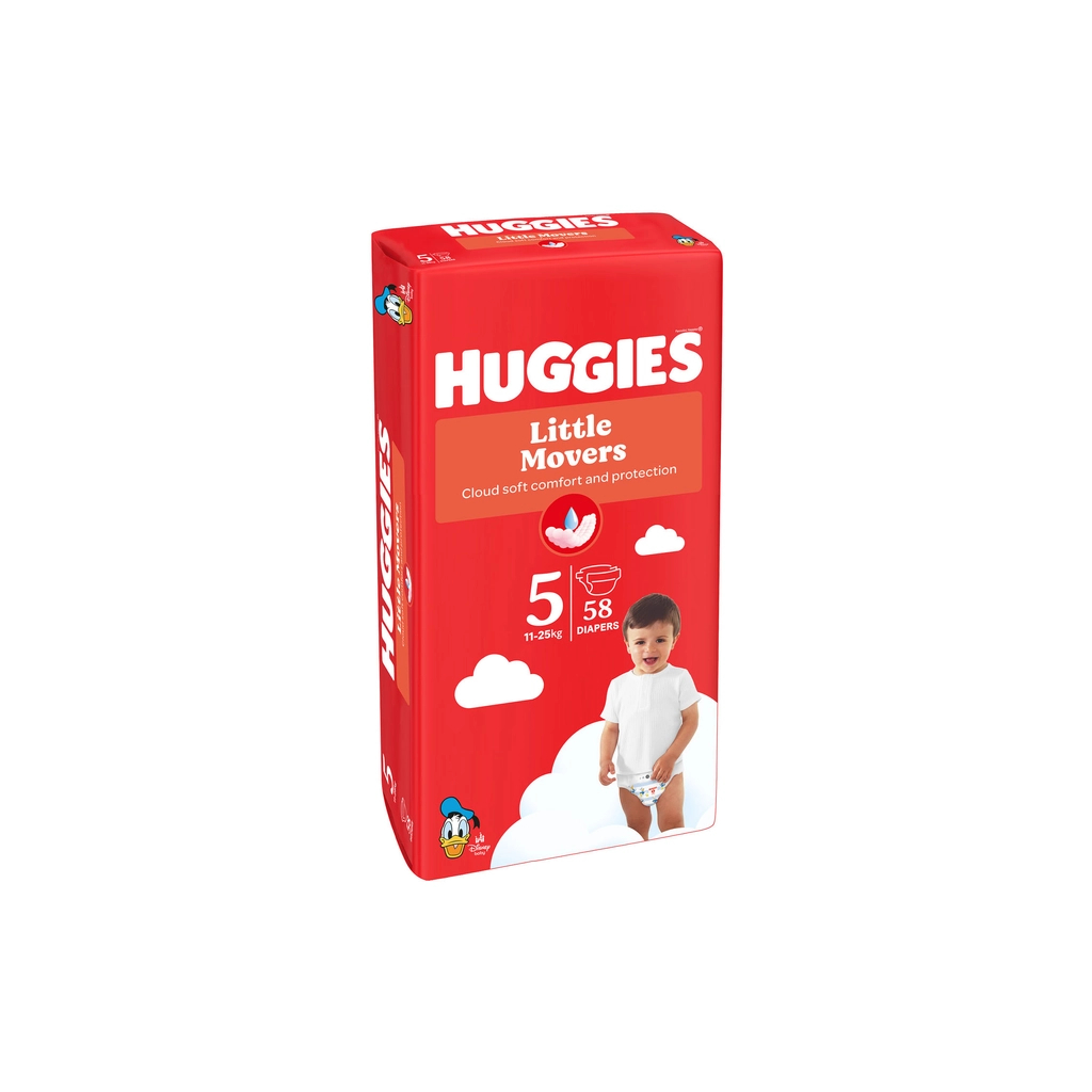 Підгузки Huggies Little Movers 5 (12-22 кг) Mega 58 шт (5029053548784) - зображення 2