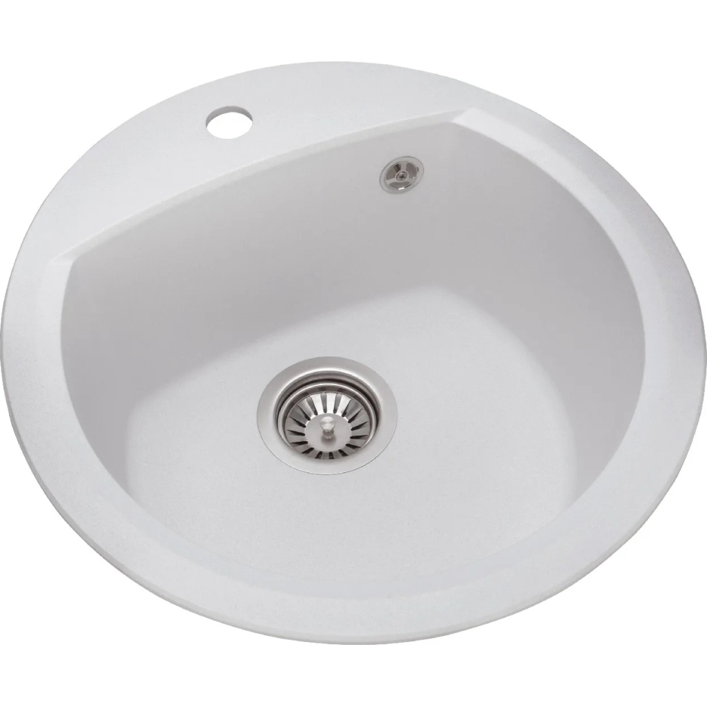 Мийка кухонна GRANADO RONDA white з сифоном (470*490mm.) (gr2205) - зображення 2