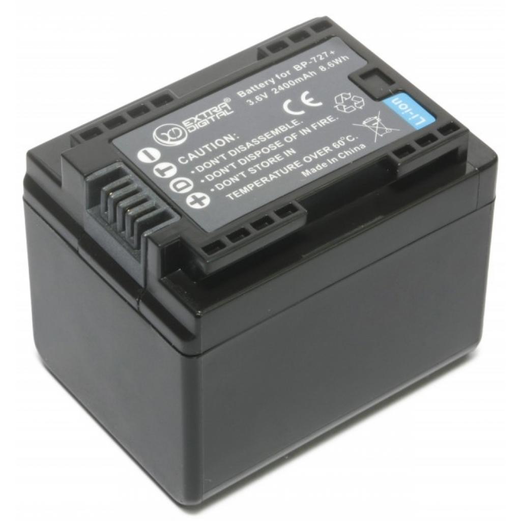 Акумулятор до фото/відео Extradigital Canon BP-727 (chip) (BDC1302) - зображення 1