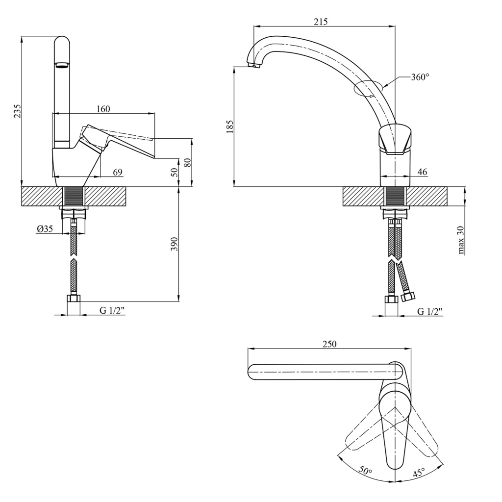 Змішувач Kroner Elbe-C032 - зображення 7