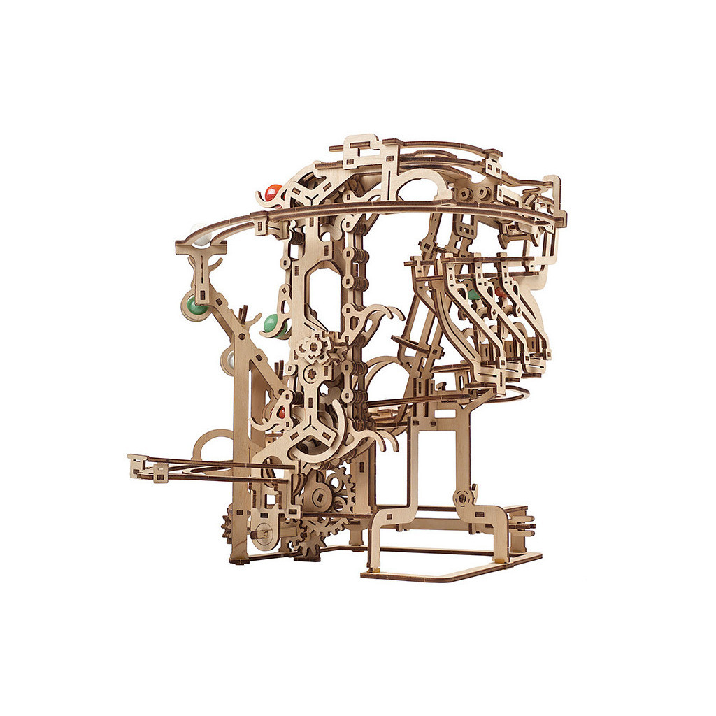 Конструктор Ugears Механічна модель Марбл-траса Ланцюговий підйомник (70069) - зображення 8