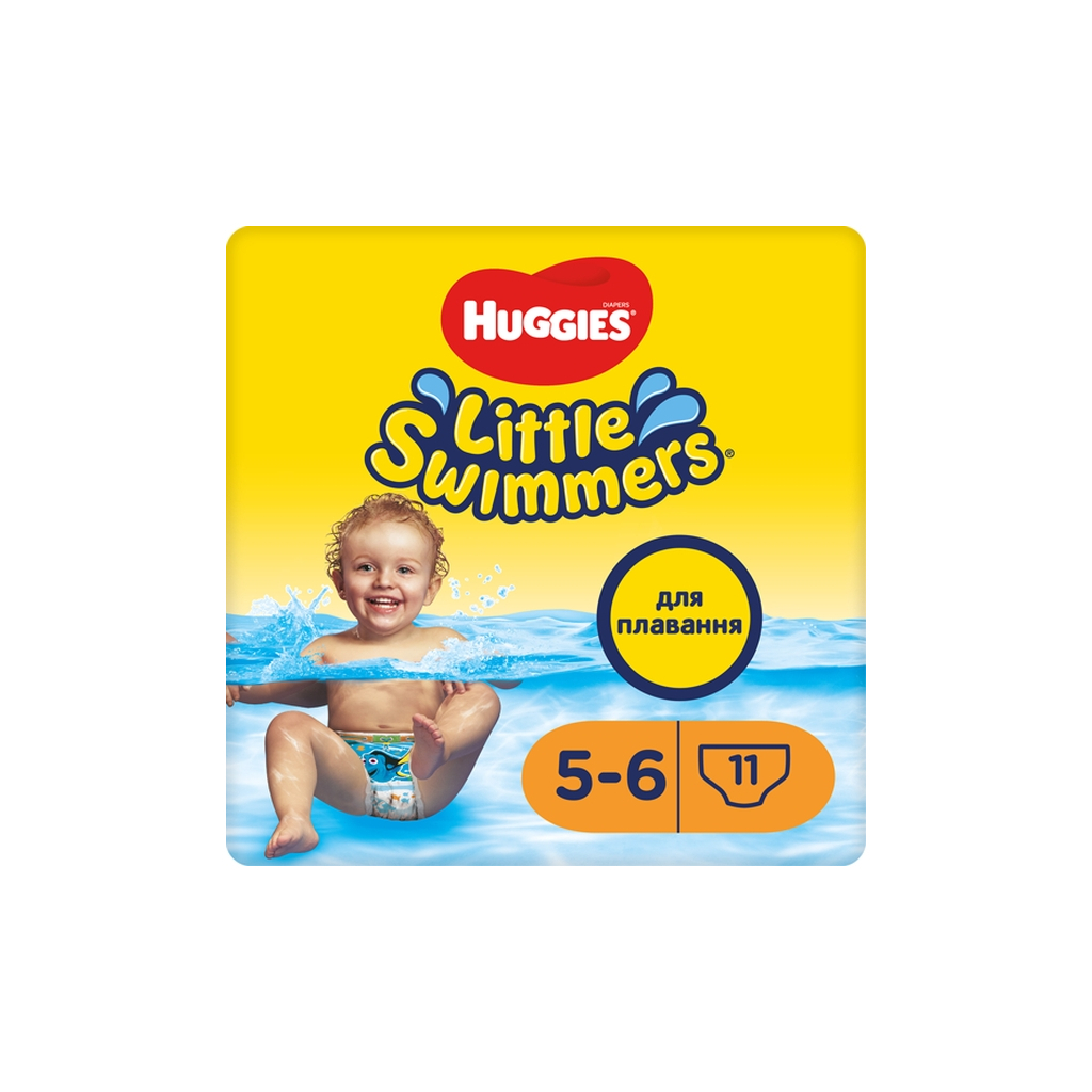 Підгузки Huggies Little Swimmer 5-6 (12-18 кг) 11 шт (5029053538426) - зображення 1