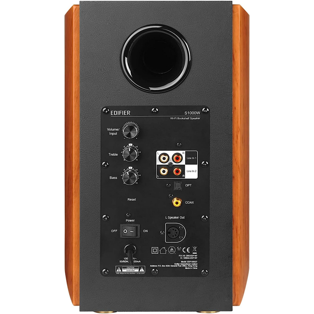 Акустична система Edifier S1000W 120W Bluetooth Wi-Fi Hi-Res Brown (S1000W) - зображення 3