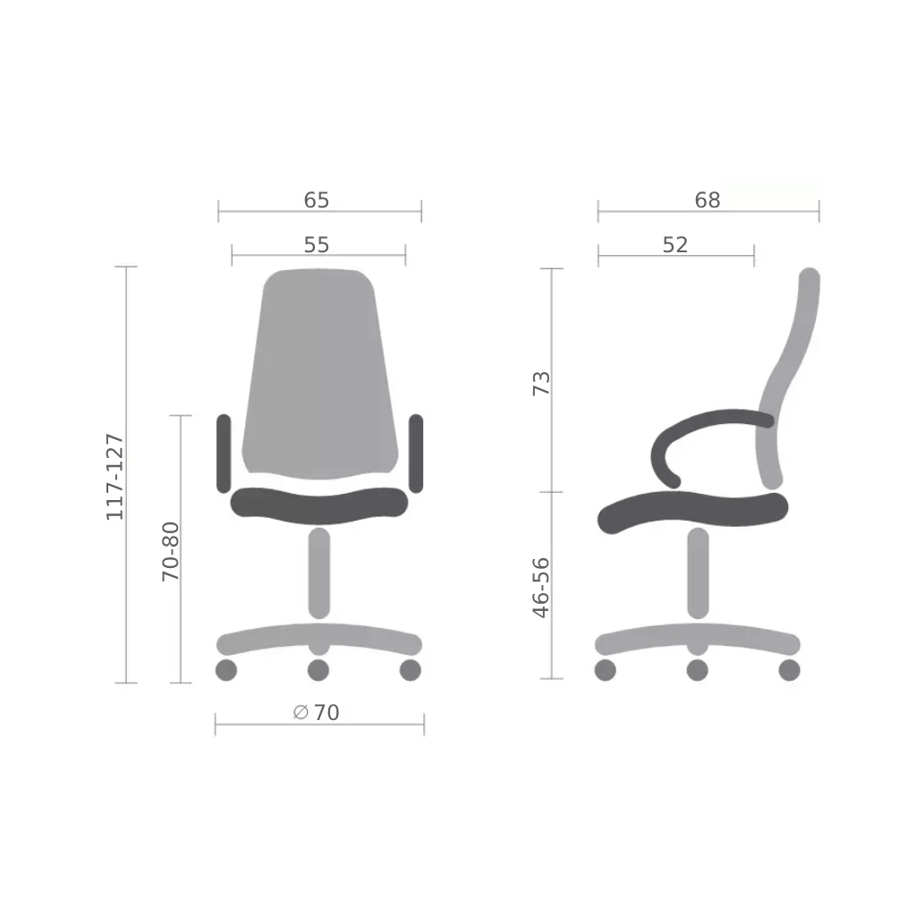 Офісне крісло Special4You Neocomfort black (E7511) - зображення 6