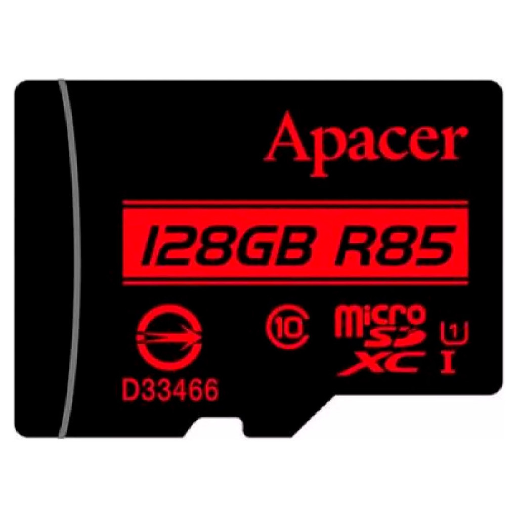 Карта пам'яті Apacer 128GB microSDXC class 10 UHS-I (AP128GMCSX10U5-RA) - зображення 1