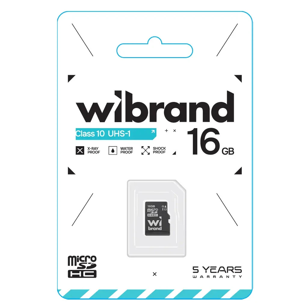 Карта пам'яті Wibrand 16GB microSD class 10 UHS-I (WICDHU1/16GB) - зображення 2