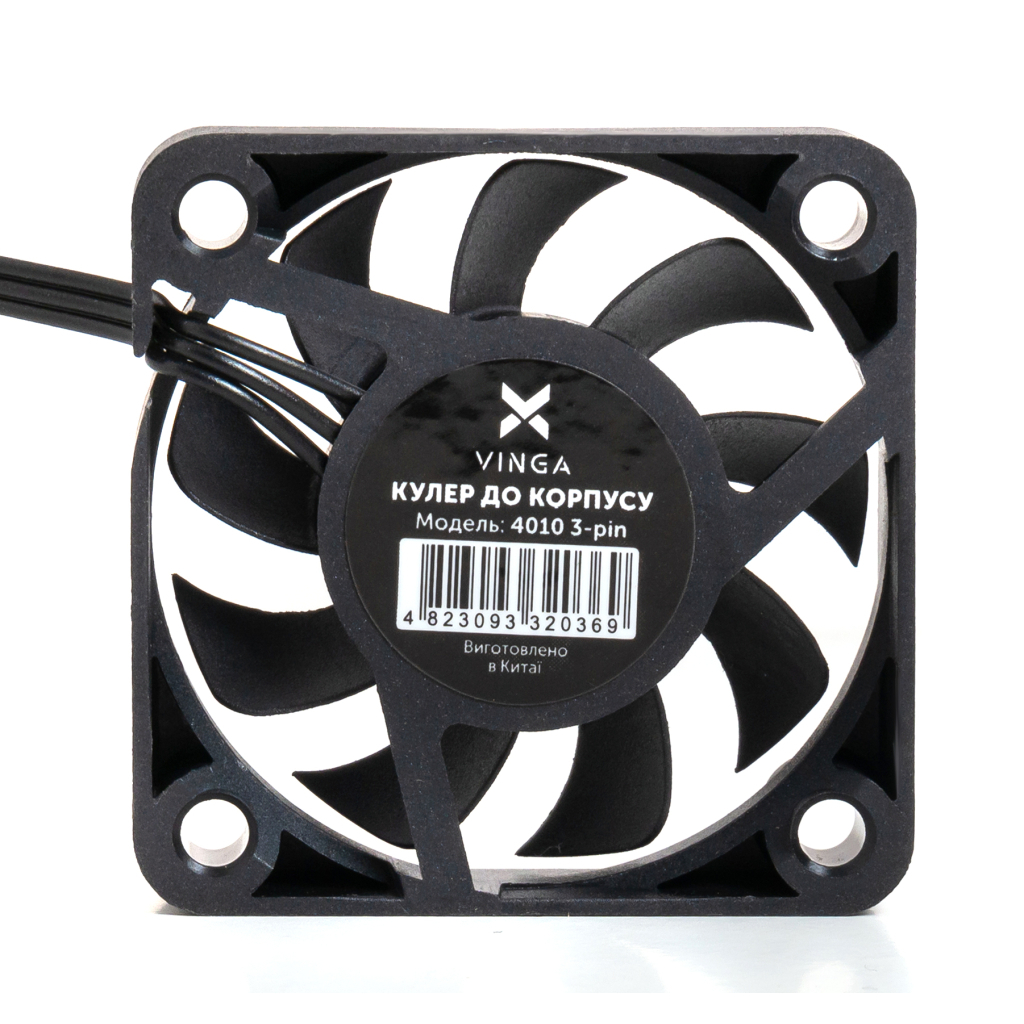 Кулер до корпусу Vinga 4010 3-pin ОЕМ - зображення 3