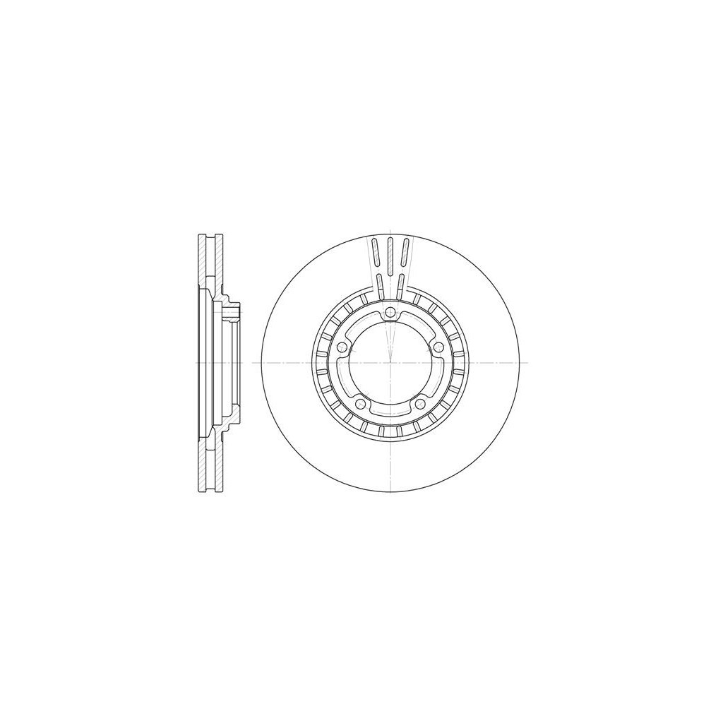 Гальмівний диск REMSA 6884.10 - зображення 1