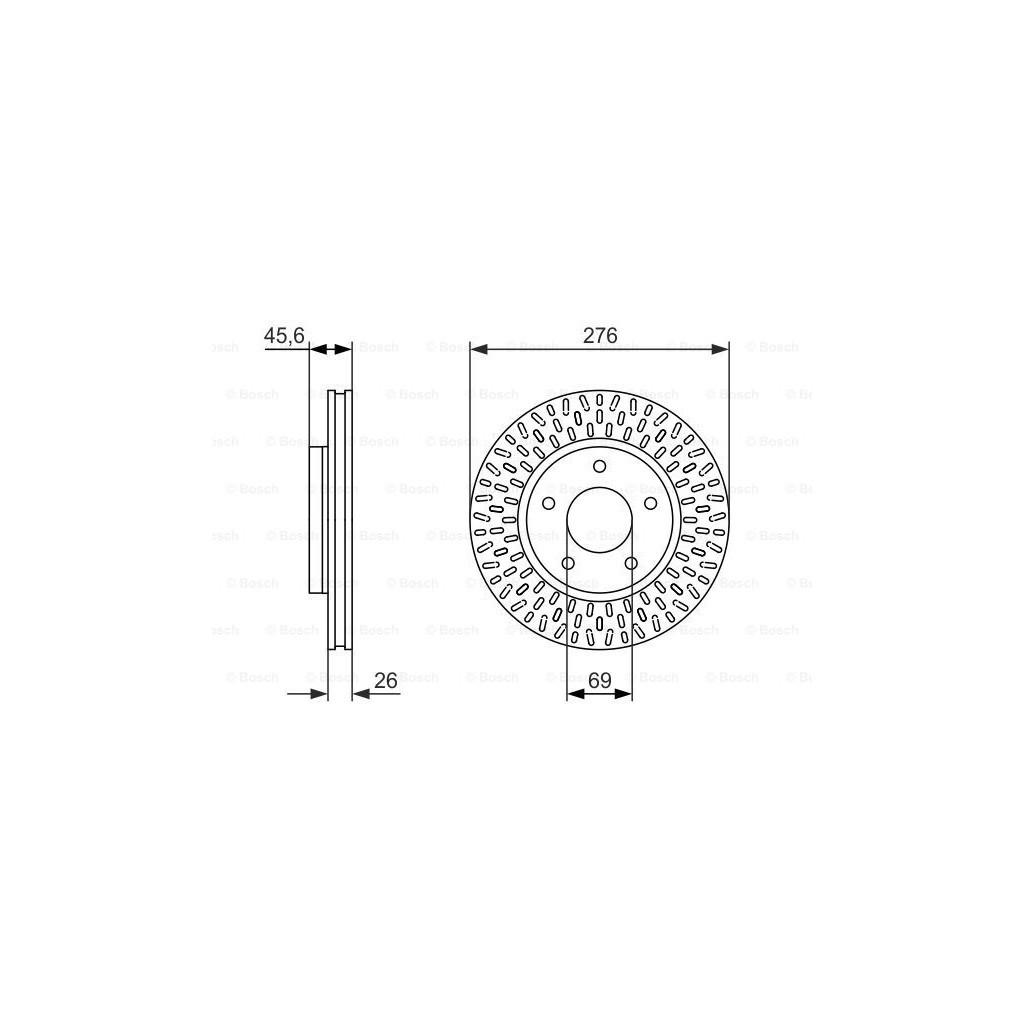 Гальмівний диск Bosch 0 986 479 783 - зображення 1