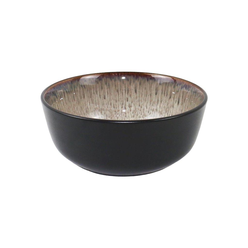 Салатник Ardesto Bolzano 720мл, кераміка, чорно-коричневий (AR2916BB) - зображення 1