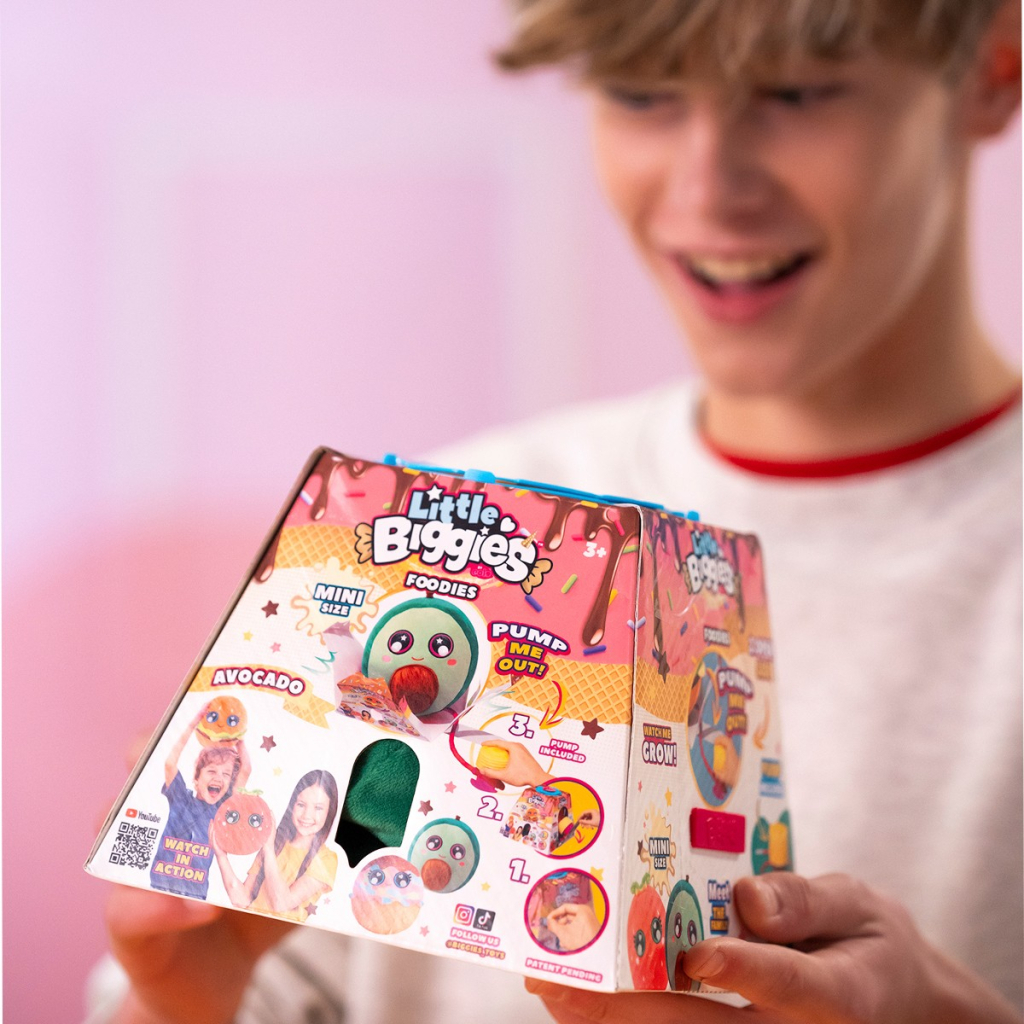 М'яка іграшка Biggies серії Little Foodies - Полуниця (надувна іграшка, насос) (BIG002-ST) - зображення 5