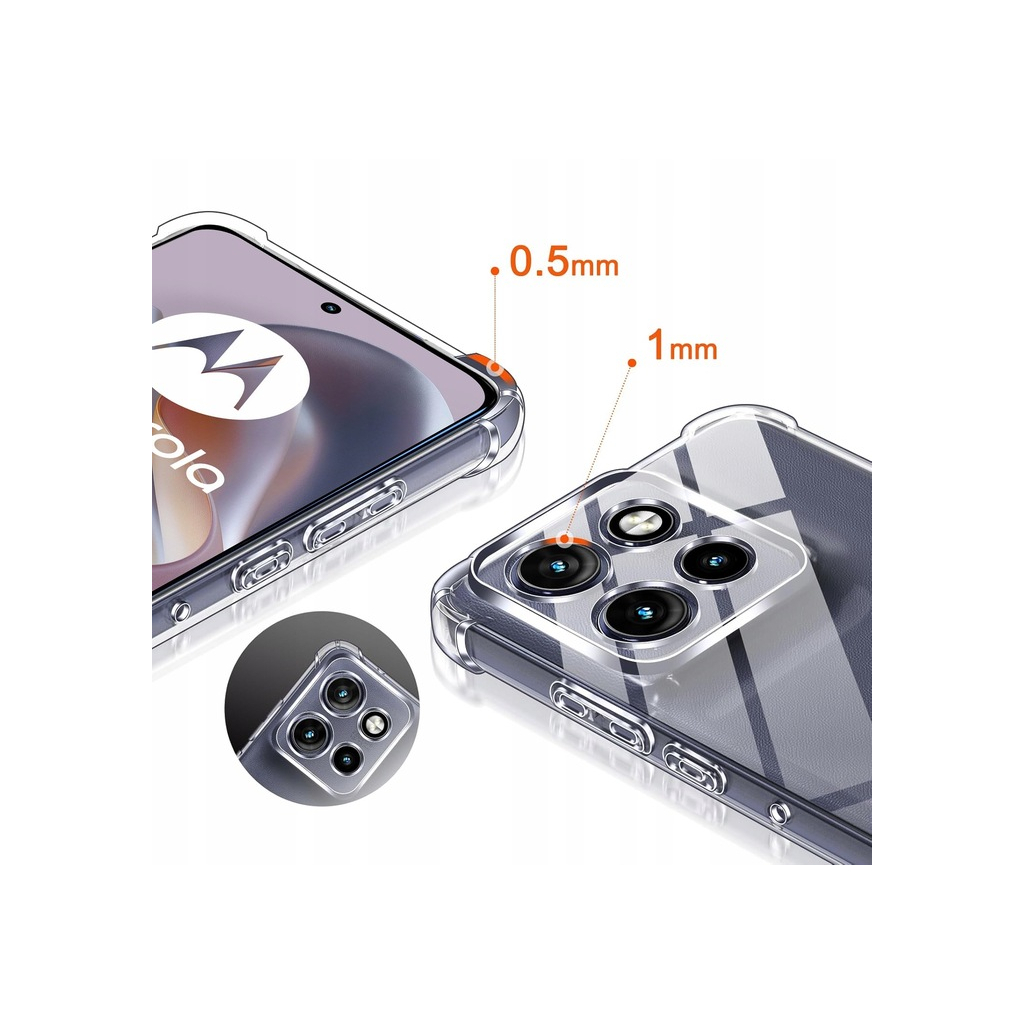 Чохол до мобільного телефона BeCover Anti-Shock Motorola Edge 50 Neo Clear (713150) - зображення 4