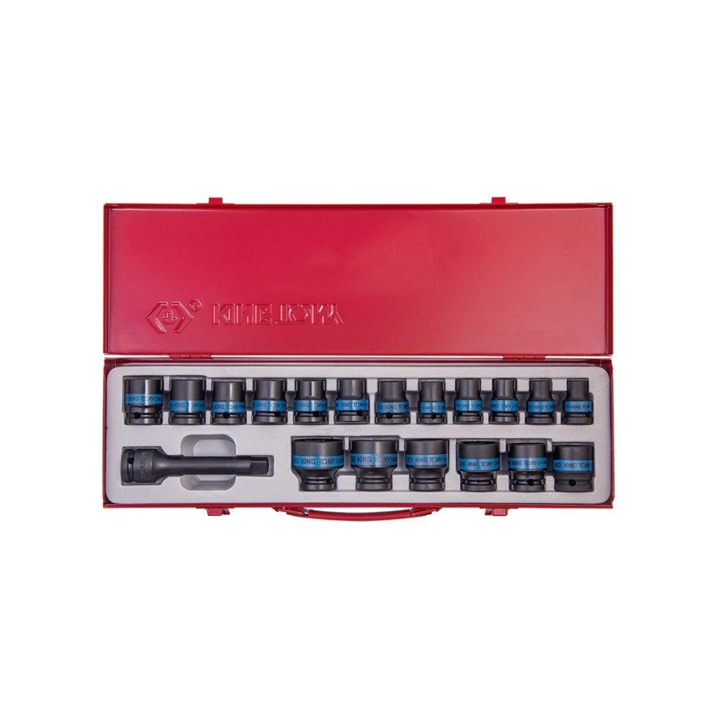 Набір головок KING TONY 1/2" ударних 9 шт. (4419MP) - зображення 1