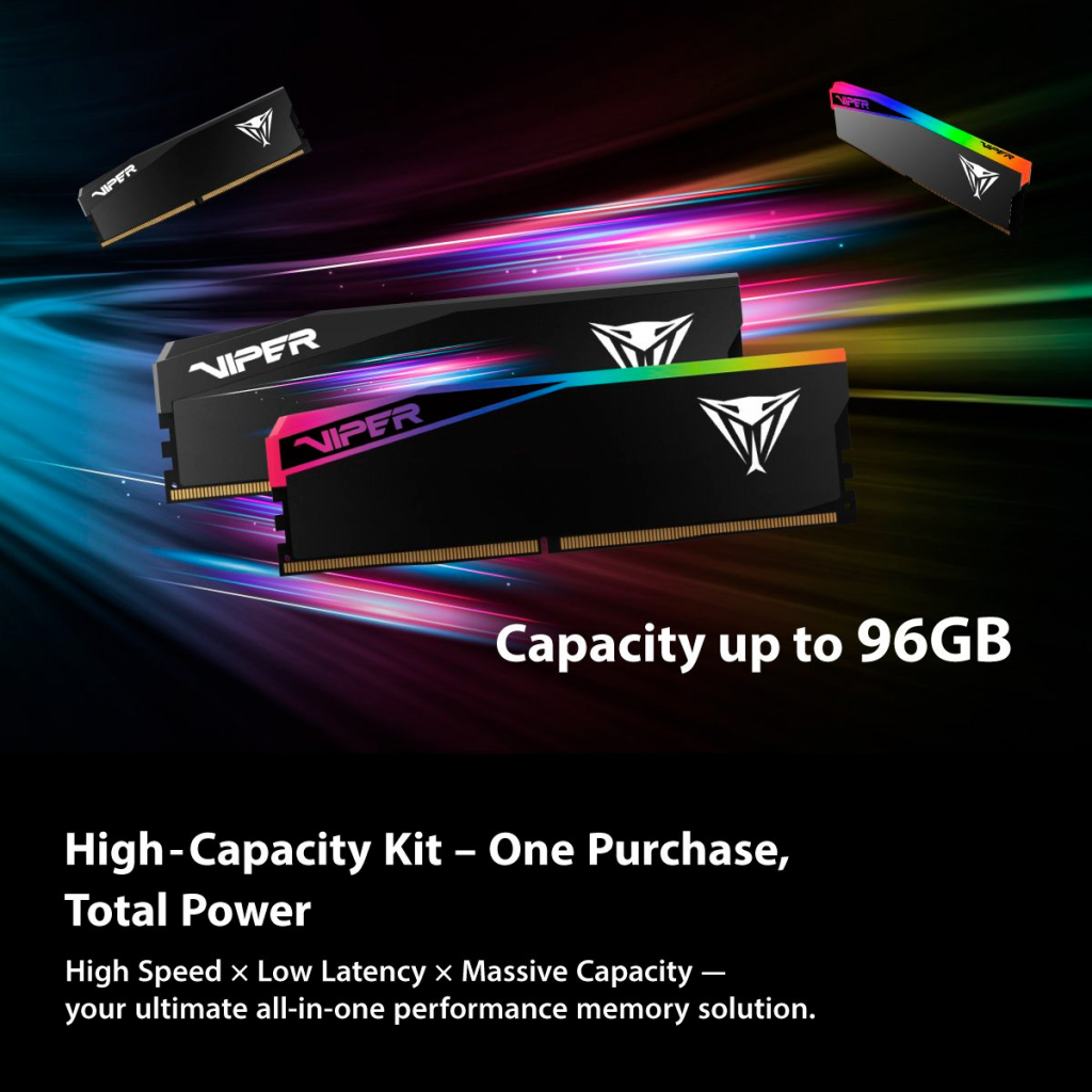 Модуль пам'яті для комп'ютера DDR5 64GB (2x32GB) 6400 MHz Viper Elite 5 Ultra Patriot (VEU564G6432K) - изображение 8