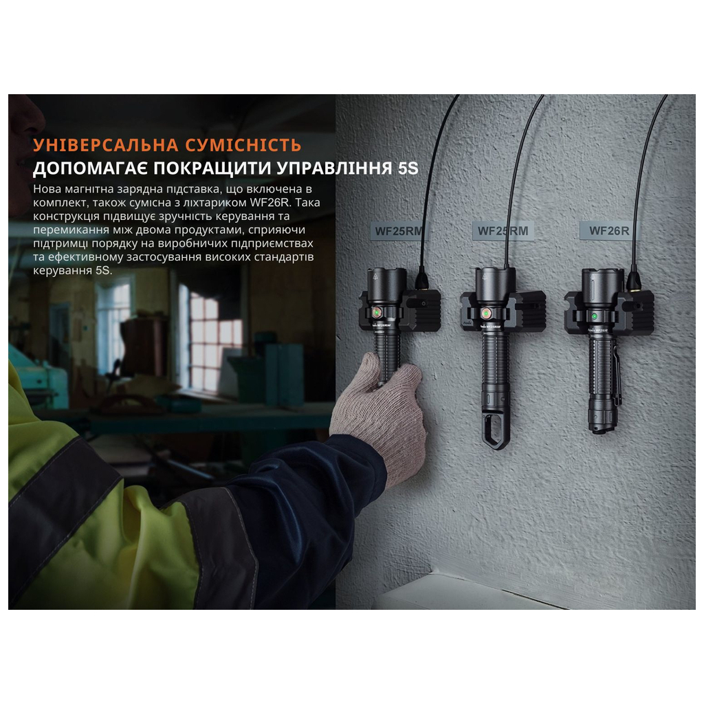 Ліхтар Fenix WF25RM з магнітною зарядкою (WF25RM) - изображение 11