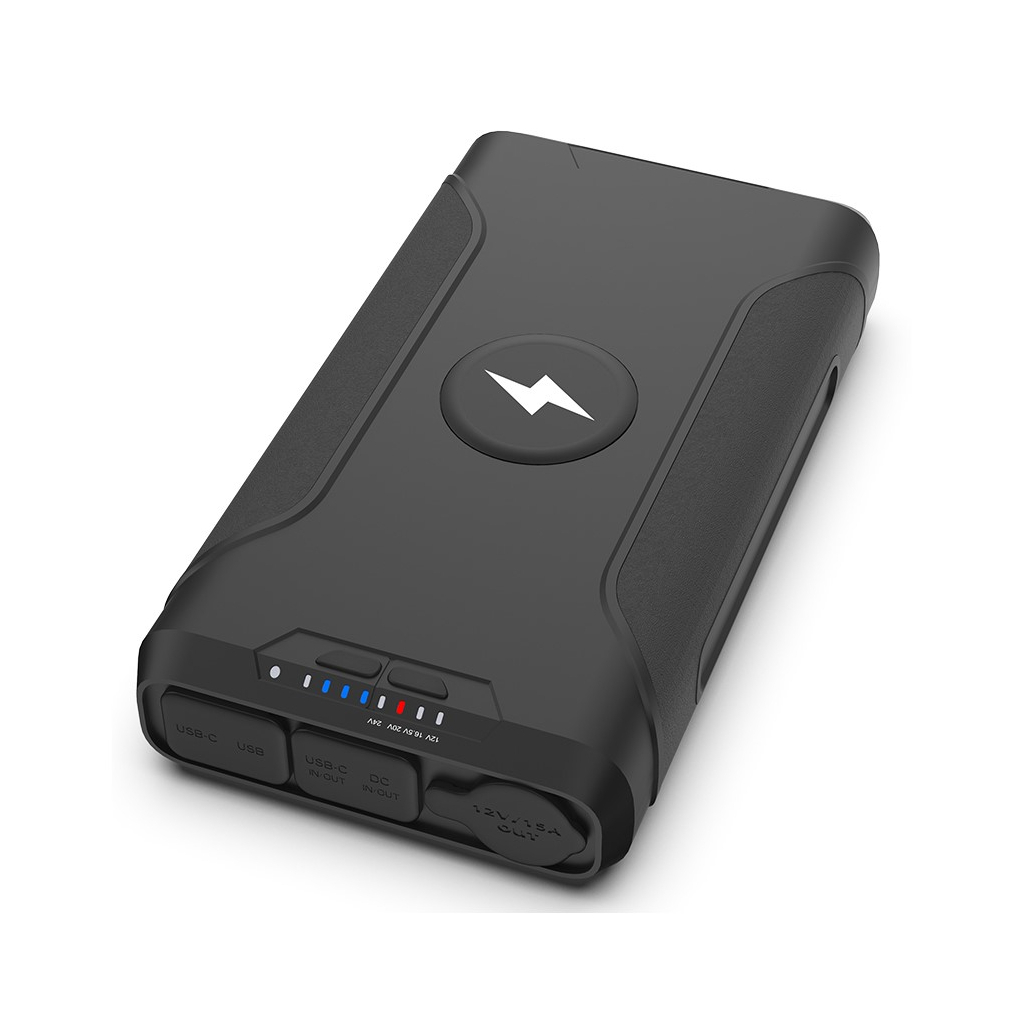 Батарея універсальна PowerPlant 72000mAh, PD/60W, DC 12-24V 9 connectors, QC/3.0, USB-C*2, USB-A, Wireless (PB930456) - зображення 1