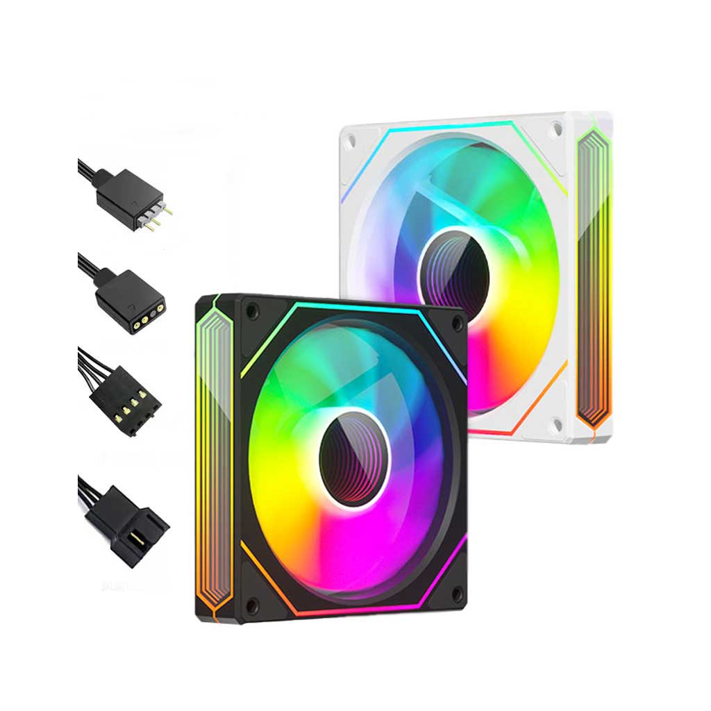 Кулер до корпусу Zezzio PRISM 6 Pro ARGB Black Reverse - зображення 5