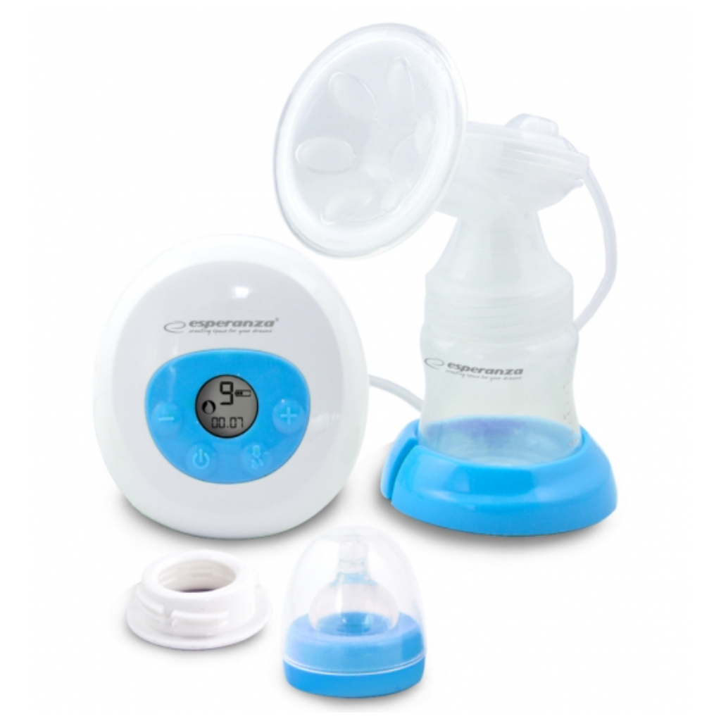 Молоковідсмоктувач Esperanza Електричний BEBITA з LCD дисплеєм, з соскою, пляшка 150 мл (ECM001B) - изображение 1