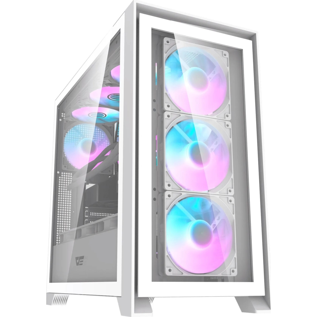 Корпус для ПК DARKFLASH DRX90 GLASS WHITE - зображення 9