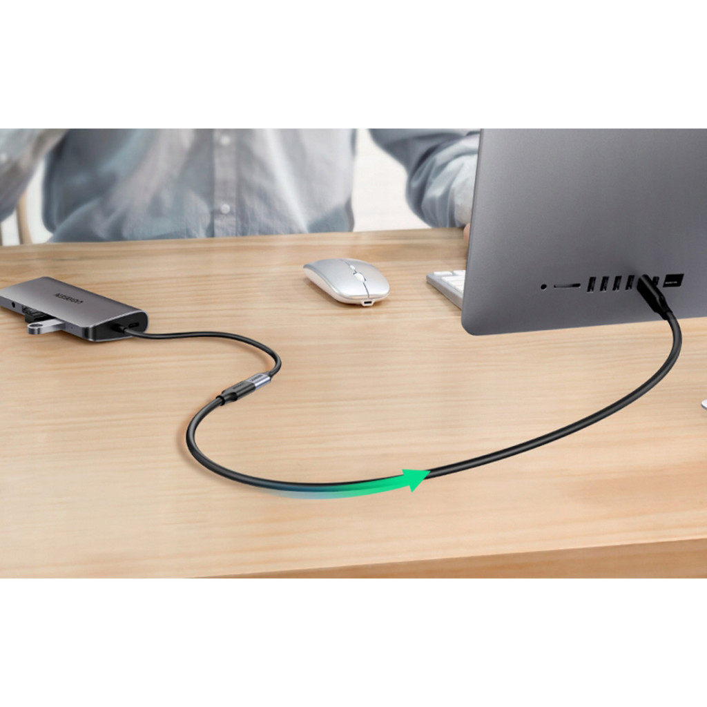 Дата кабель USB-C to USB-C 1.0m USB 3.1Gen2 100W US353 Black Ugreen (10387) - зображення 10