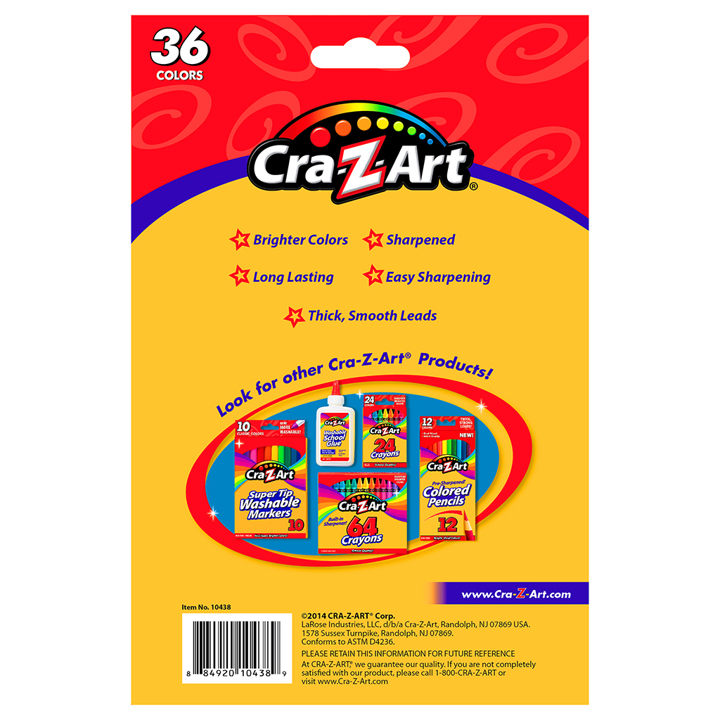 Олівці кольорові Cra-Z-Art 36 кольорів (10438CRA) - изображение 11