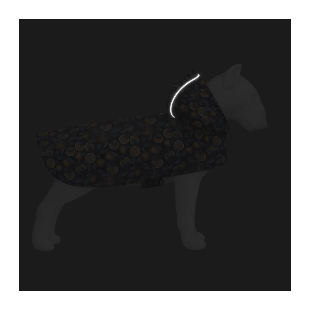 Дощовик для тварин WAUDOG Clothes Накидка з капюшоном Апельсини M (357-4054) - зображення 5