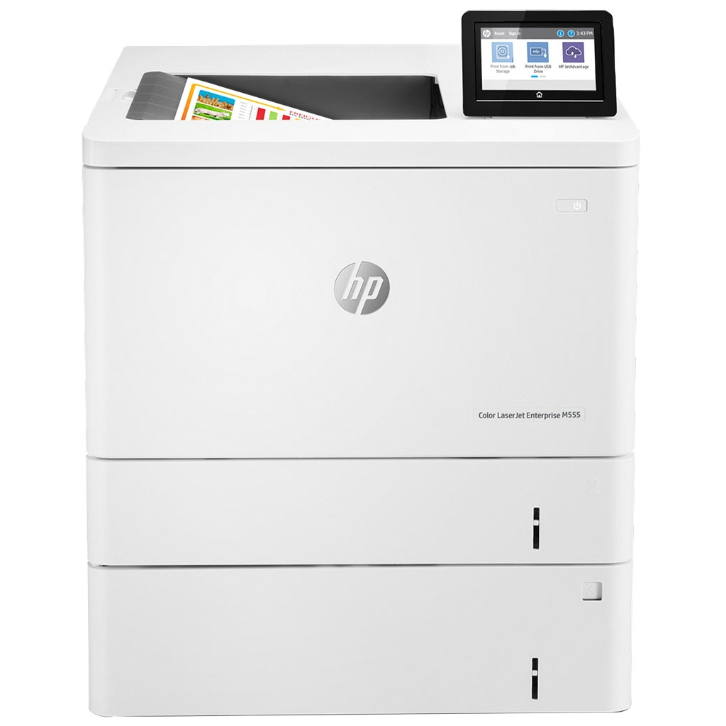 Лазерний принтер HP Color LaserJet Enterprise M555x (7ZU79A) - зображення 2