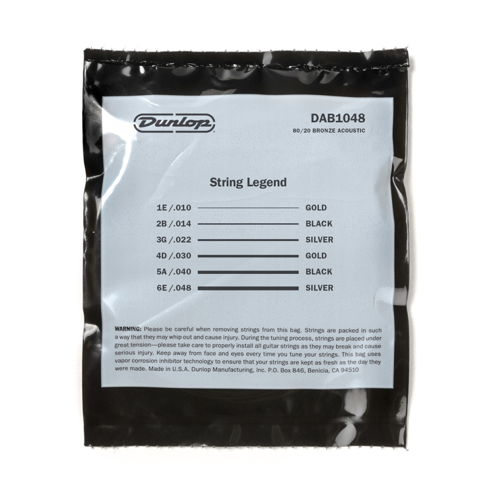 Струни для гітари Jim Dunlop 80/20 Bronze Acoustic Guitar Strings (10-48) (DAB1048) - зображення 3