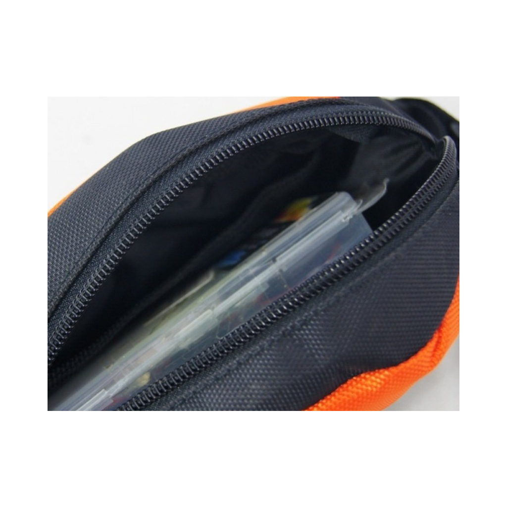 Велосумка нарамна Velotrade BC-BG021 21х10х6 см Black/Orange (BIB-043) - изображение 2