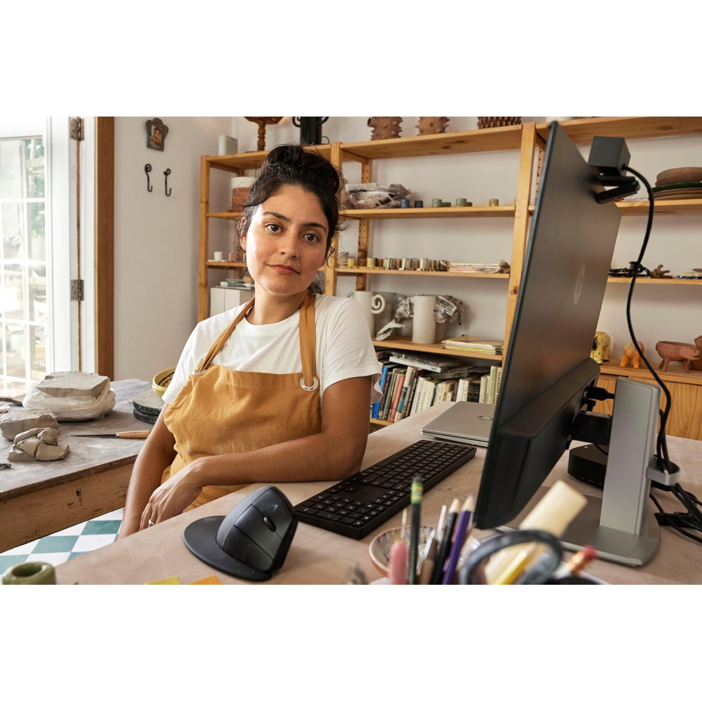 Мишка HP 920 Ergonomic Vertical Wireless/Bluetooth Black (6H1A4AA) - зображення 10