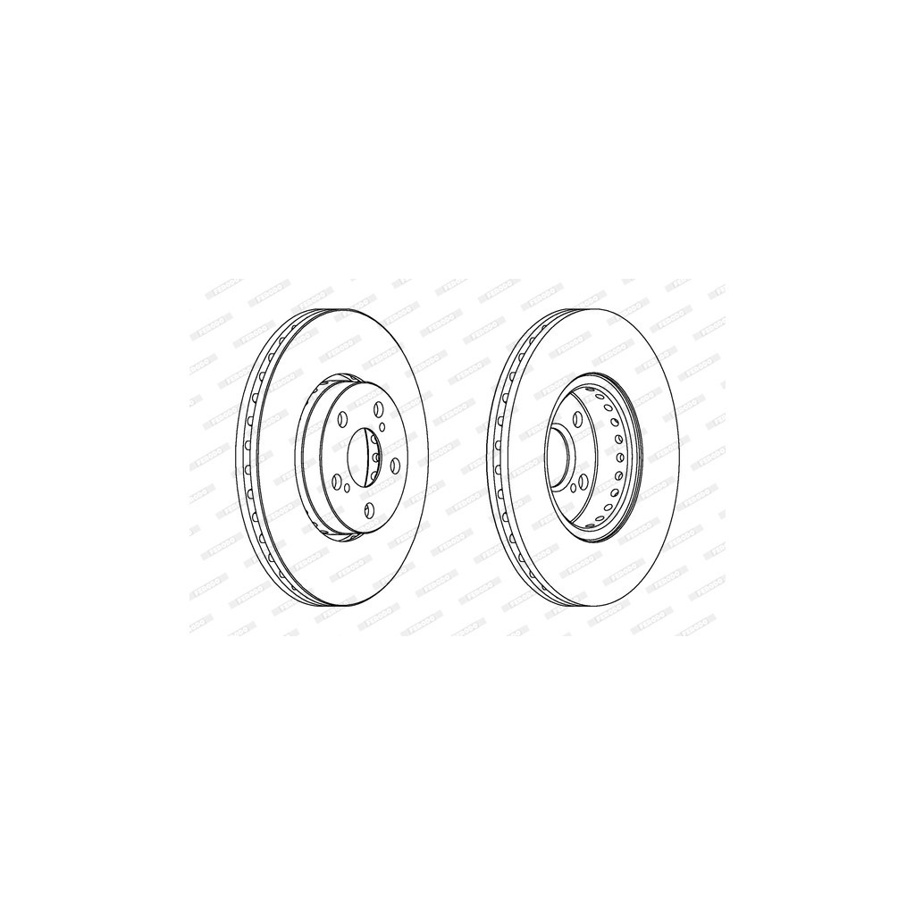 Гальмівний диск FERODO DDF1575C - зображення 1