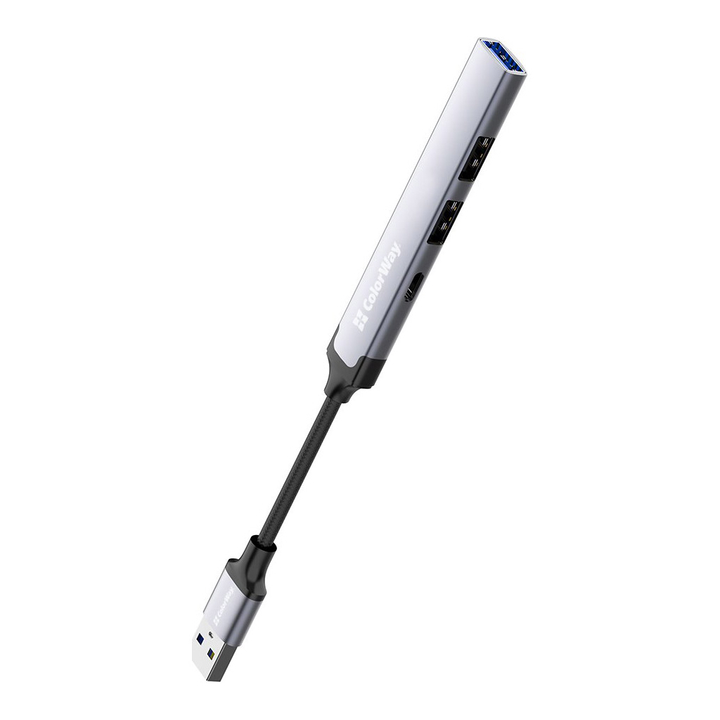 Концентратор ColorWay USB-A 4-в-1 USB2.0х3/USB3.0 (CW-HUB05) - зображення 3