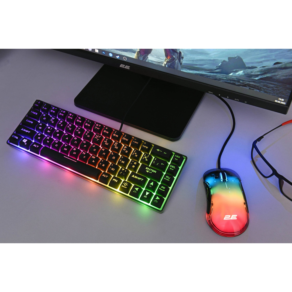 Мишка 2E MG345 RGB USB Transparent (2E-MG345TR) - зображення 8