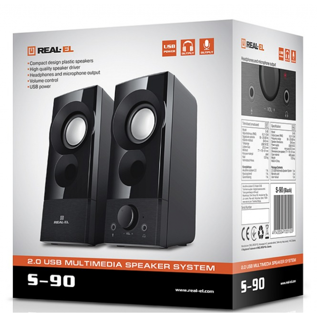 Акустична система REAL-EL S-90 Black - зображення 9