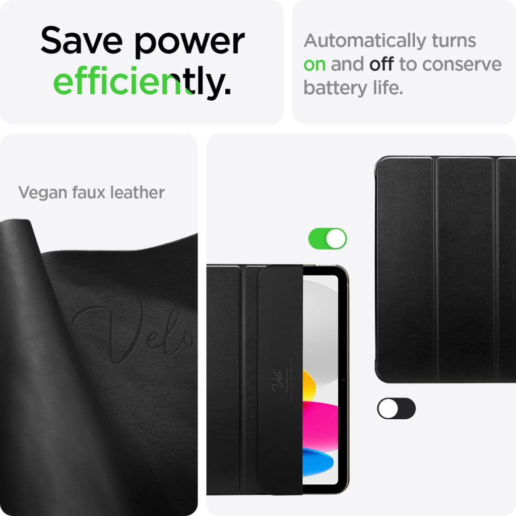 Чохол до планшета Spigen Apple iPad 10.9" (2022) Smart Fold, Black (ACS05309) - зображення 8