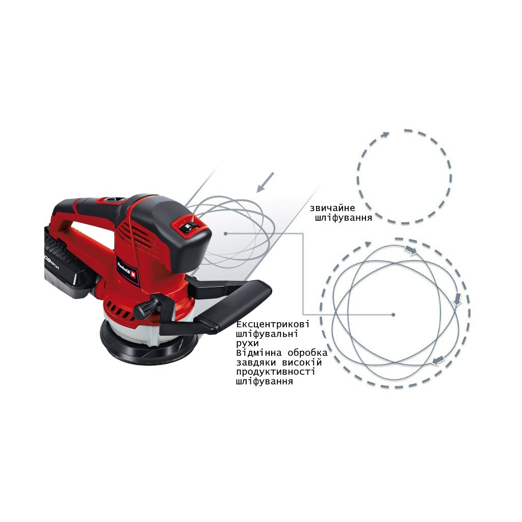 Шліфувальна машина Einhell TE-RS 40 E400Вт 125 мм, 12000-24000кол/хв, 1.87кг (4462000) - зображення 2