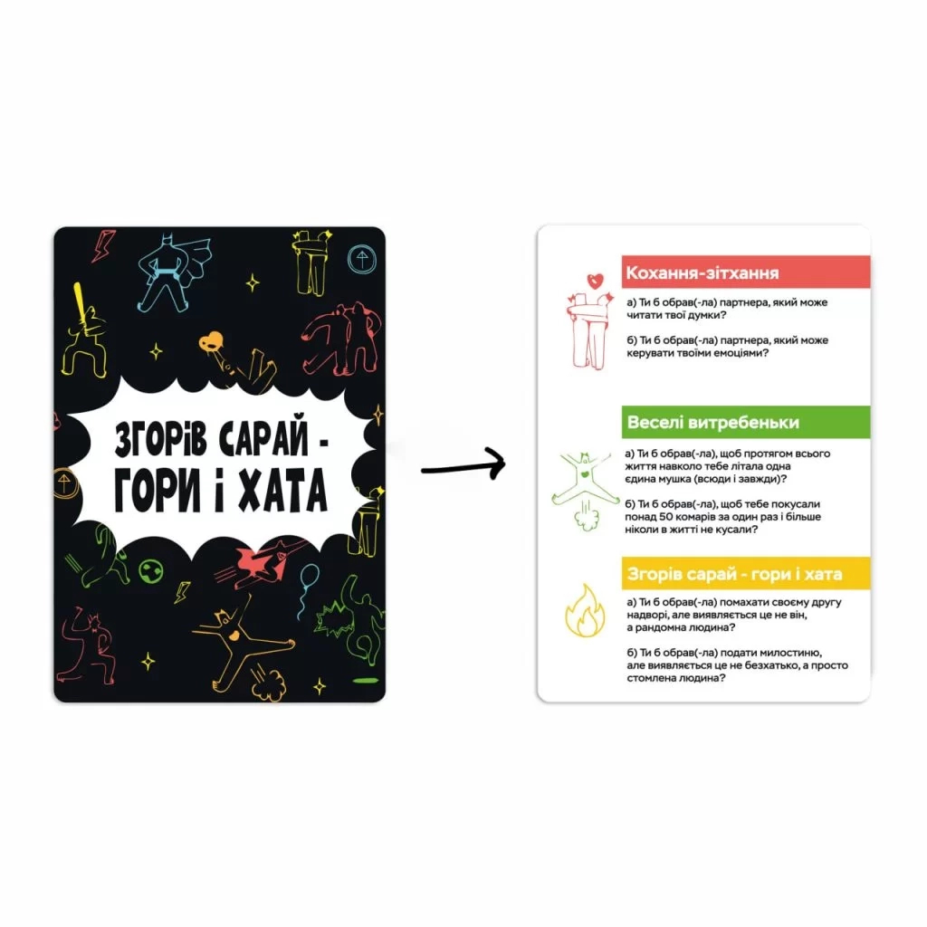 Настільна гра Memo Games Згорів сарай - гори і хата (укр.) (m-0023/0025) - изображение 6