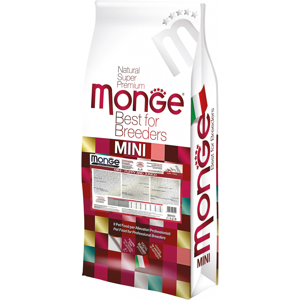Сухий корм для собак Monge Dog Mini Puppy&Junior зі смаком курки та рису 15 кг (8009470006101) - зображення 1
